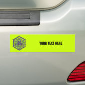 Levenflank / Blume des lebens - Lotus Contour Bumpersticker (Op auto)