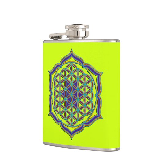 Levenflank / Blume des lebens - Lotus Contour Heupfles (Links)