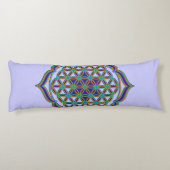 Levenflank / Blume des lebens - Lotus Contour Lichaamskussen (Achterkant)