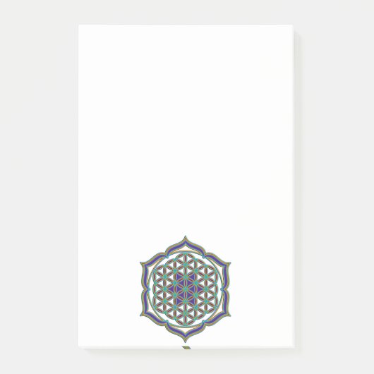 Levenflank / Blume des lebens - Lotus Contour Post-it® Notes (Voorkant)