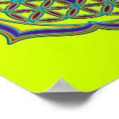 Levenflank / Blume des lebens - Lotus Contour Poster (Hoek)