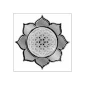 Levenflank / Blume des lebens - lotus violet Rubberstempel (Afrduk)