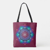 Levenflank / Blume des lebens - Mandala IV Tote Bag (Achterkant)