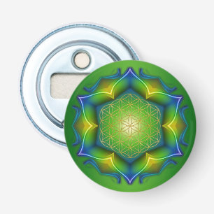 Levenflank / Blume des lebens - Mandala v Button Flesopener