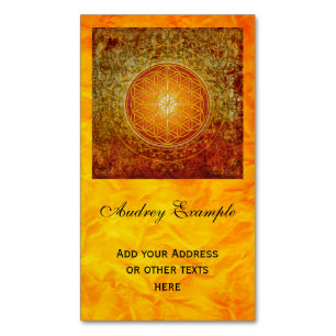 Levenflank / Blume des lebens - Ornament III Magnetisch Visitekaartje