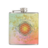 Levenflank / Blume des lebens - Ornament IV BG Heupfles (Voorkant)