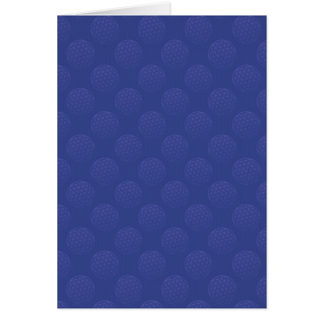 Levenflank / Blume des lebens - patroon blauw (Voorkant)