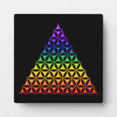 Levenflank / Blume des lebens - piramide chakra Fotoplaat (Voorkant)