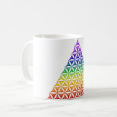 Levenflank / Blume des lebens - piramide chakra Koffiemok (Voorkant links)