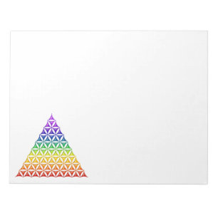 Levenflank / Blume des lebens - piramide chakra Notitieblok