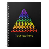 Levenflank / Blume des lebens - piramide chakra Notitieboek (Voorkant)