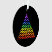 Levenflank / Blume des lebens - piramide chakra Ornament (voorkant)