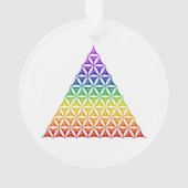 Levenflank / Blume des lebens - piramide chakra Ornament (achterkant)