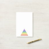 Levenflank / Blume des lebens - piramide chakra Post-it® Notes (Op bureau)