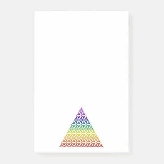 Levenflank / Blume des lebens - piramide chakra Post-it® Notes (Voorkant)