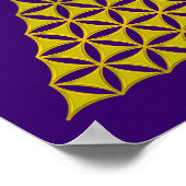 Levenflank / Blume des lebens - piramidegoud Poster (Hoek)