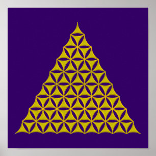 Levenflank / Blume des lebens - piramidegoud Poster