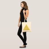 Levenflank / Blume des lebens - piramidegoud Tote Bag (Voorkant (model))