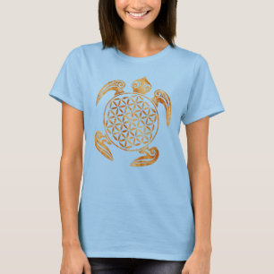 Levenflank / Blume des lebens - schildpad T-shirt