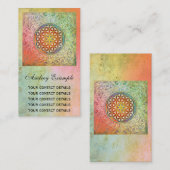 Levenflank / Blume des lebens - sieraad I Visitekaartje (Voorkant / Achterkant)