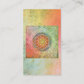 Levenflank / Blume des lebens - sieraad I Visitekaartje (Achterkant)