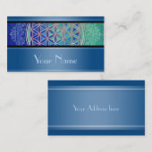 Levenflank / Blume des lebens - sieraad VI Visitekaartje (Voorkant / Achterkant)