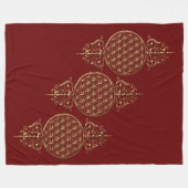Levenflank / Blume des lebens - vintage VIII Fleece Deken (Voorkant (Horizontaal))