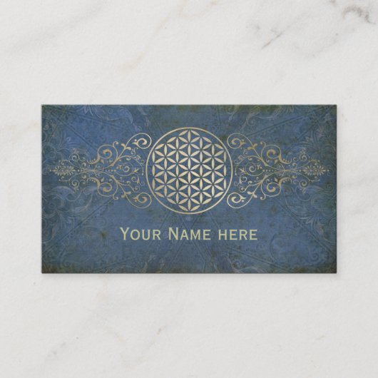 Levenflank / Blume des lebens - vintage X Visitekaartje (Voorkant)