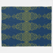 Levenflank / Blume des Lebens - vintage XI Fleece Deken (Voorkant (Horizontaal))
