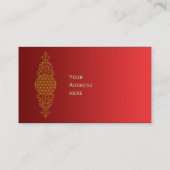 Levenflank / Blume des Lebens - vintage XI Visitekaartje (Achterkant)