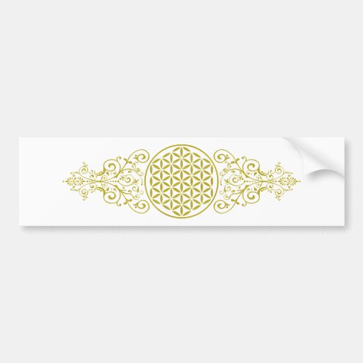 Levenflank / Blume des lebens - vintage XII Bumpersticker (Voorkant)
