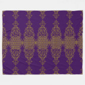 Levenflank / Blume des lebens - vintage XII Fleece Deken (Voorkant (Horizontaal))