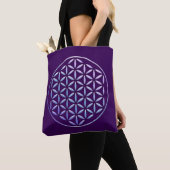 Levenflank / Blume des lebens - violetgine Tote Bag (Dichtbij)