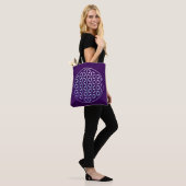 Levenflank / Blume des lebens - violetgine Tote Bag (Op model)