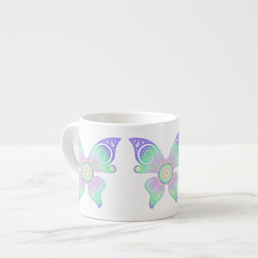 Levenflank / Blume des Lebens - vlinder Espresso Kop (Links)