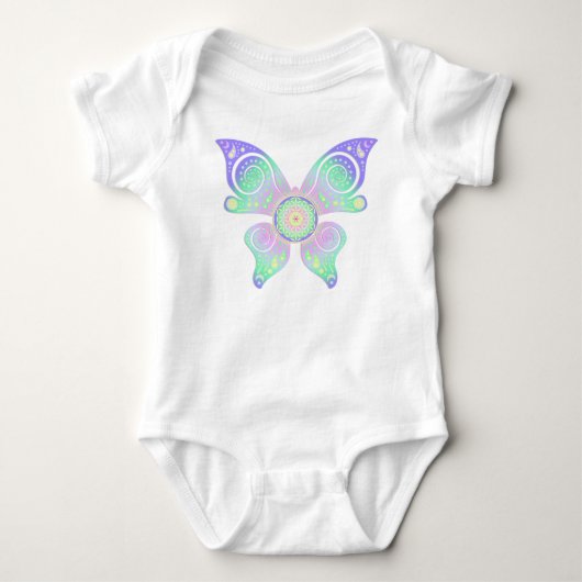 Levenflank / Blume des Lebens - vlinder Romper (Voorkant)
