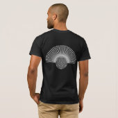 Levenflank / Blume des Lebens - wit vlak T-shirt (Achterkant volledig)