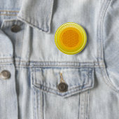 Levenflank / Blume des lebens - ZONNY geel Ronde Button 5,7 Cm (In situ)