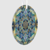 Levenflens in de Heilige Geometrie Marmer Ornament (voorkant)