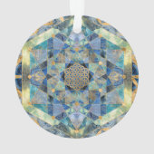 Levenflens in de Heilige Geometrie Marmer Ornament (achterkant)