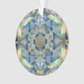 Levenflens in de Heilige Geometrie Marmer Ornament (voorkant)