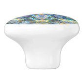 Levenflens in de Heilige Geometrie Marmer Ornament Keramische Knop (Zijkant)