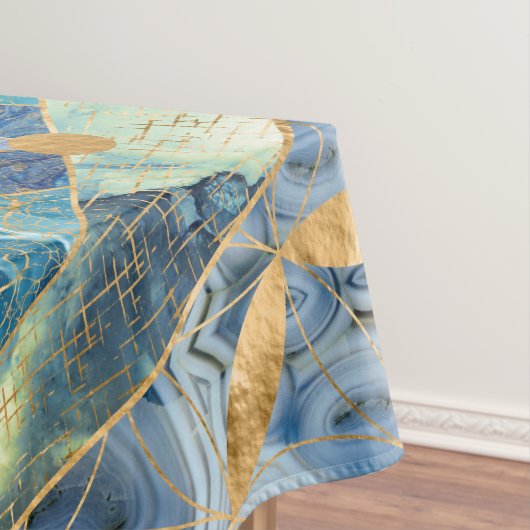 Levenflens in de Heilige Geometrie Marmer Ornament Tafelkleed (Voorbeeld)