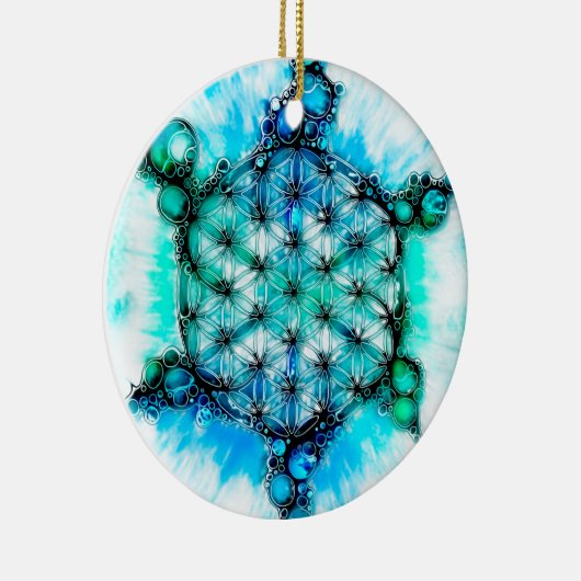 Levenflens - kleurloze manieren 3 + 4 keramisch ornament (Rechts)