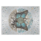 Levenflens - levensboom - vlinder tafelkleed (Voorkant (Horizontaal))