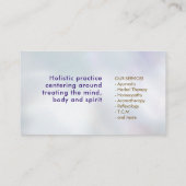 Levenflens - Lotus Flower Ornament Visitekaartje (Achterkant)