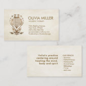 Levenflens - Lotus Flower Ornament Visitekaartje (Voorkant / Achterkant)