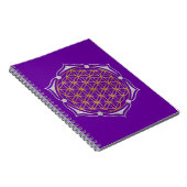 Levenflens - Lotus gold Silver Notitieboek (Rechterzijde)