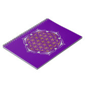 Levenflens - Lotus gold Silver Notitieboek (Linkerzijde)
