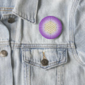 Levenflens - Lotus gold Silver Ronde Button 5,7 Cm (In situ)